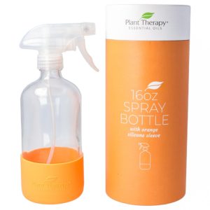 Üvegpalack spray kupakkal - narancs színben - planttherapy.hu